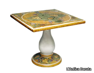 ROBBIANE - Square ceramic coffee table _ L'Antica Deruta