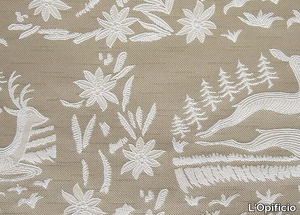 MOUNTY PAESAGGIO ALPINO - Fire retardant jacquard fabric with graphic pattern _ L'Opificio