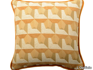 CARRE' 220-19 - Square geometric cotton cushion _ L'Opificio