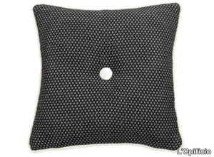 CARRÈ 565-19 - Square geometric cotton cushion _ L'Opificio