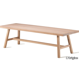 ALDO - Rectangular oak dining table _ L'Origine