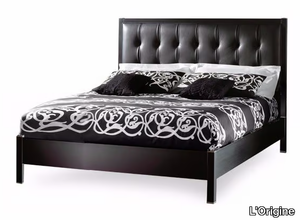 ZENO - Double bed with upholstered headboard _ L'Origine