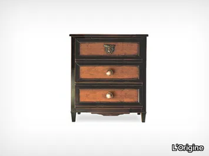 MEDUSA - Cherry wood bedside table with drawers _ L'Origine