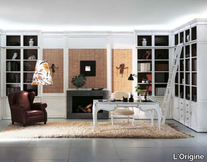 PROGETTA - Wooden boiserie / bookcase _ L'Origine