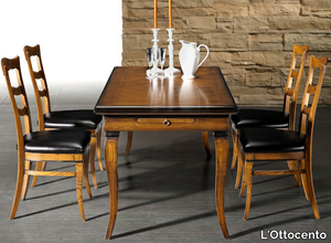 ANTIQUA - Extending walnut table _ L'Ottocento