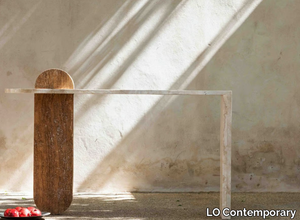 GOL002 - Travertine console table _ LO Contemporary