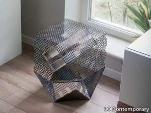 DRAGON - Stainless steel stool / coffee table _ LO Contemporary