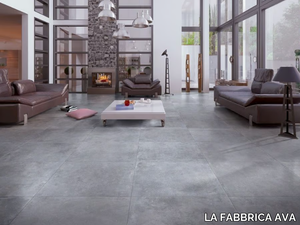 BLUE EVOLUTION GREY - Full-body porcelain stoneware flooring with concrete effect _ LA FABBRICA AVA