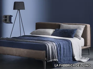 BORDI&CORNICI - Solid-color linen bedspread _ LA FABBRICA DEL LINO