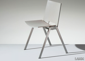 HL³ - Stackable wooden reception chair _ LAMM