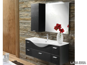 VANITY 10 - Wall-mounted vanity unit with drawers _ LASA IDEA