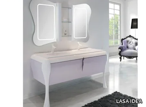 GAUDÌ ELEGANT 11 - Double console sink with drawers _ LASA IDEA