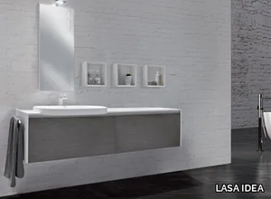 METROPOLIS 12 - Single wall-mounted vanity unit _ LASA IDEA