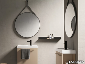 MAKE 23 - Wall-mounted wooden vanity unit with drawers _ LASA IDEA