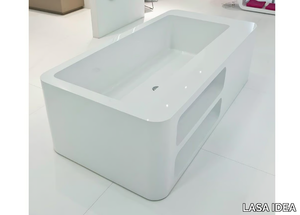 UNOPUNTOZERO - Freestanding rectangular bathtub _ LASA IDEA