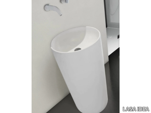 TUBO - Freestanding round washbasin _ LASA IDEA