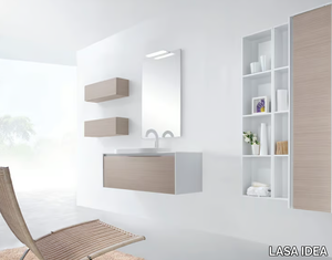 METROPOLIS 13 - Single wall-mounted vanity unit _ LASA IDEA