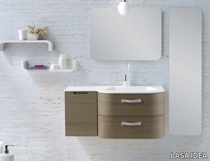 METROPOLIS 09 - Single wall-mounted vanity unit _ LASA IDEA