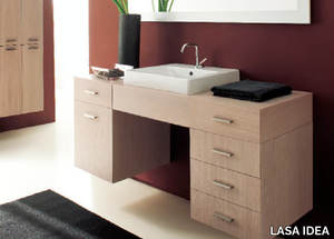 MARIPOSA 12 - Wall-mounted vanity unit with drawers _ LASA IDEA