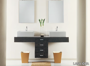 MARIPOSA 14 - Double wall-mounted vanity unit _ LASA IDEA