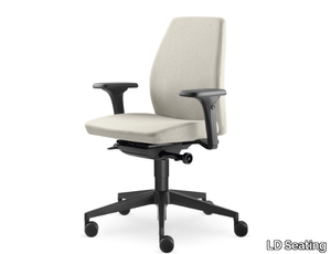 ALVA 332-SYA - Swivel office chair with 5-Spoke base with armrests _ LD Seating