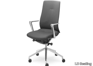 FOLLOWME 451-SYQ-N6 - Swivel fabric office chair with 5-Spoke base with armrests _ LD Seating