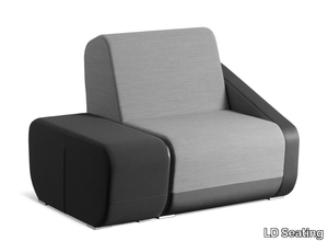 OPEN PORT OP-KR BR OP-SM OP-DS - Modular fabric armchair with integrated magazine rack _ LD Seating