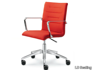 OSLO 227 F80-N6 - Height-adjustable office chair with castors with armrests _ LD Seating