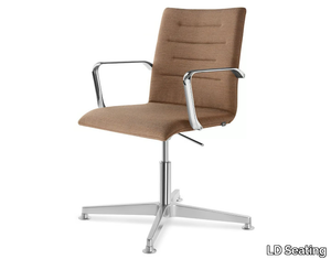 OSLO 227-RA F34-N6 - Height-adjustable fabric office chair with 4-Spoke base _ LD Seating