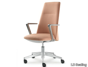 MELODY DESIGN 785-FR F40-N6 - Fabric office chair with armrests with 5-Spoke base _ LD Seating