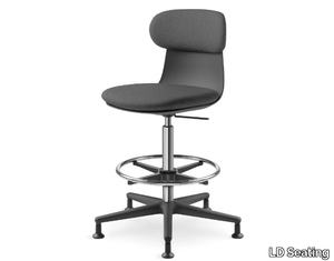 ZOE 223-BL - Swivel height-adjustable office chair with 5-Spoke base _ LD Seating