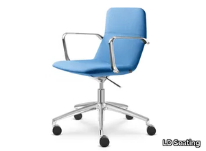 FLEXI LIGHT CHL BR F50-N6 - Fabric office chair with armrests with 5-Spoke base _ LD Seating