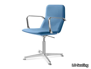 FLEXI LIGHT CHL BR F60-N6 - Height-adjustable fabric office chair with armrests _ LD Seating