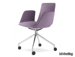 HARMONY MODERN 870 F75-N6 - Trestle-based fabric office chair with castors _ LD Seating