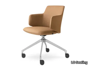 MELODY MEETING 360 F75-N6 - Trestle-based height-adjustable chair with castors _ LD Seating