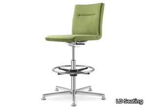 SEANCE CARE 073 F37-N6 - Fabric office stool with 5-Spoke base _ LD Seating