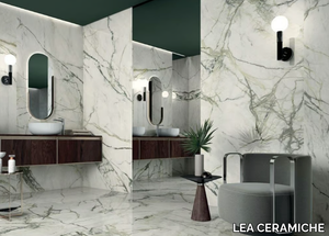 CALACATTA EMERALD - Anti-slip laminated stoneware wall/floor tiles with marble effect _ LEA CERAMICHE