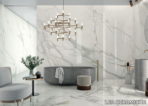 PURE STATUARIO - Laminated stoneware wall/floor tiles with marble effect _ LEA CERAMICHE