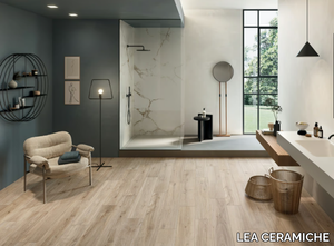 BIO ATTITUDE ALMOND - Porcelain stoneware wall tiles / flooring with wood effect _ LEA CERAMICHE