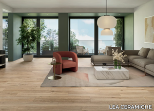 BIO ATTITUDE AMBER - Porcelain stoneware wall tiles / flooring with wood effect _ LEA CERAMICHE