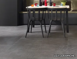 NEXTONE DARK - Ceramic wall/floor tiles with stone effect _ LEA CERAMICHE