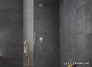 WATERFALL DARK FLOW - Porcelain stoneware wall/floor tiles with stone effect _ LEA CERAMICHE