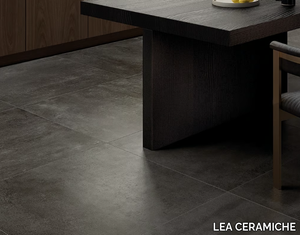 CONCRETO DARK - Porcelain stoneware wall/floor tiles with concrete effect _ LEA CERAMICHE