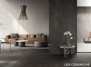 SLIMTECH NEXTONE NEXT DARK - Porcelain stoneware wall/floor tiles with stone effect _ LEA CERAMICHE