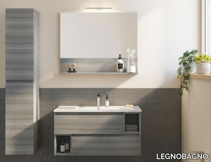 CITY 04 - Wall-mounted vanity unit with drawers _ LEGNOBAGNO