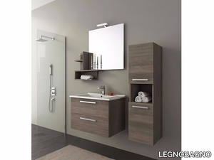 HARLEM H8 - Wall-mounted vanity unit with drawers _ LEGNOBAGNO