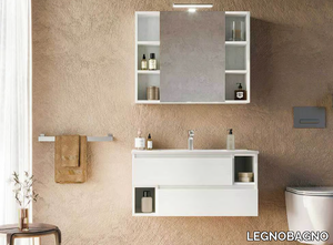 CITY 02 - Wall-mounted vanity unit with drawers _ LEGNOBAGNO