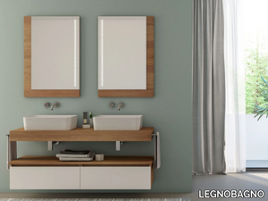 URBAN COMPONIBILE 04 - Double sectional vanity unit _ LEGNOBAGNO