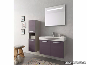 MANHATTAN M7 - Wall-mounted vanity unit with doors _ LEGNOBAGNO