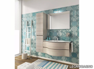 BROADWAY B15 - Single wall-mounted vanity unit with drawers _ LEGNOBAGNO